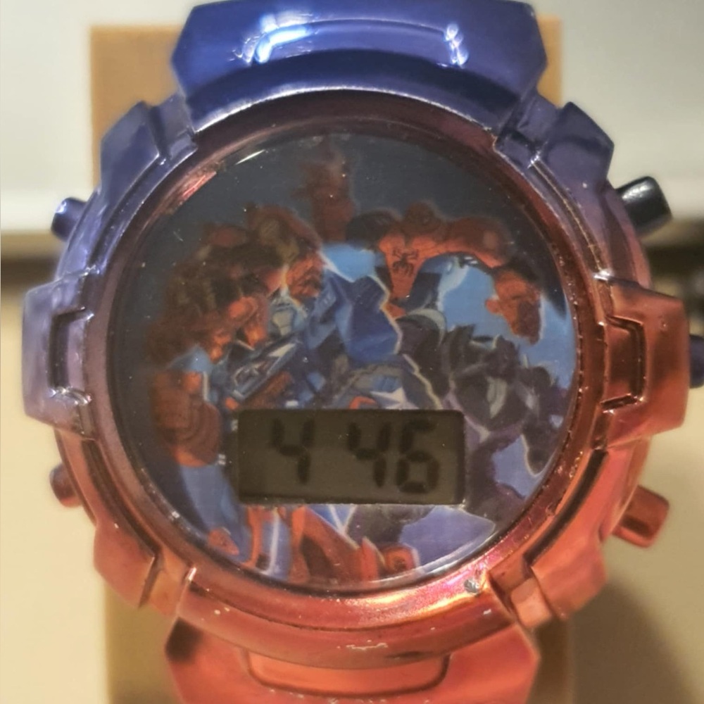 🦋10/$20🦋 Marvel Red/Blue Digital Flashing Lights Boy's Watch